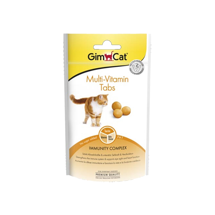 قرص مولتی ویتامین و مکمل گربه جیم کت GimCat Tabs Multi Vitamin